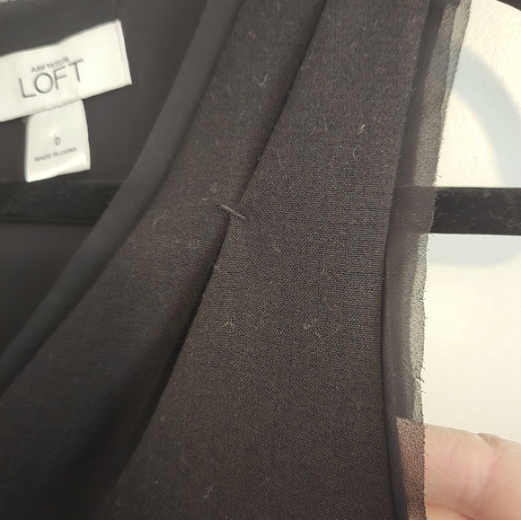 Ann Taylor Loft dress size 0 black - Picture 3 of 3